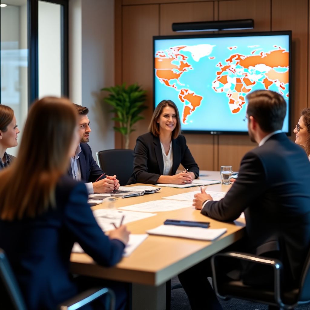 Reunión con inversores internacionales